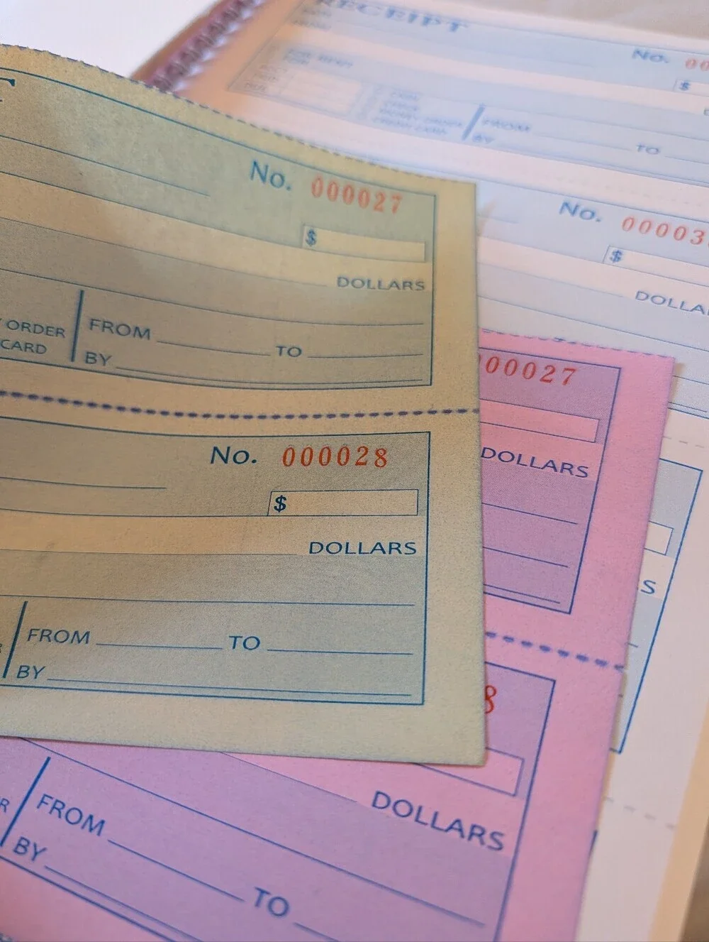 Money / Rent Receipt Book